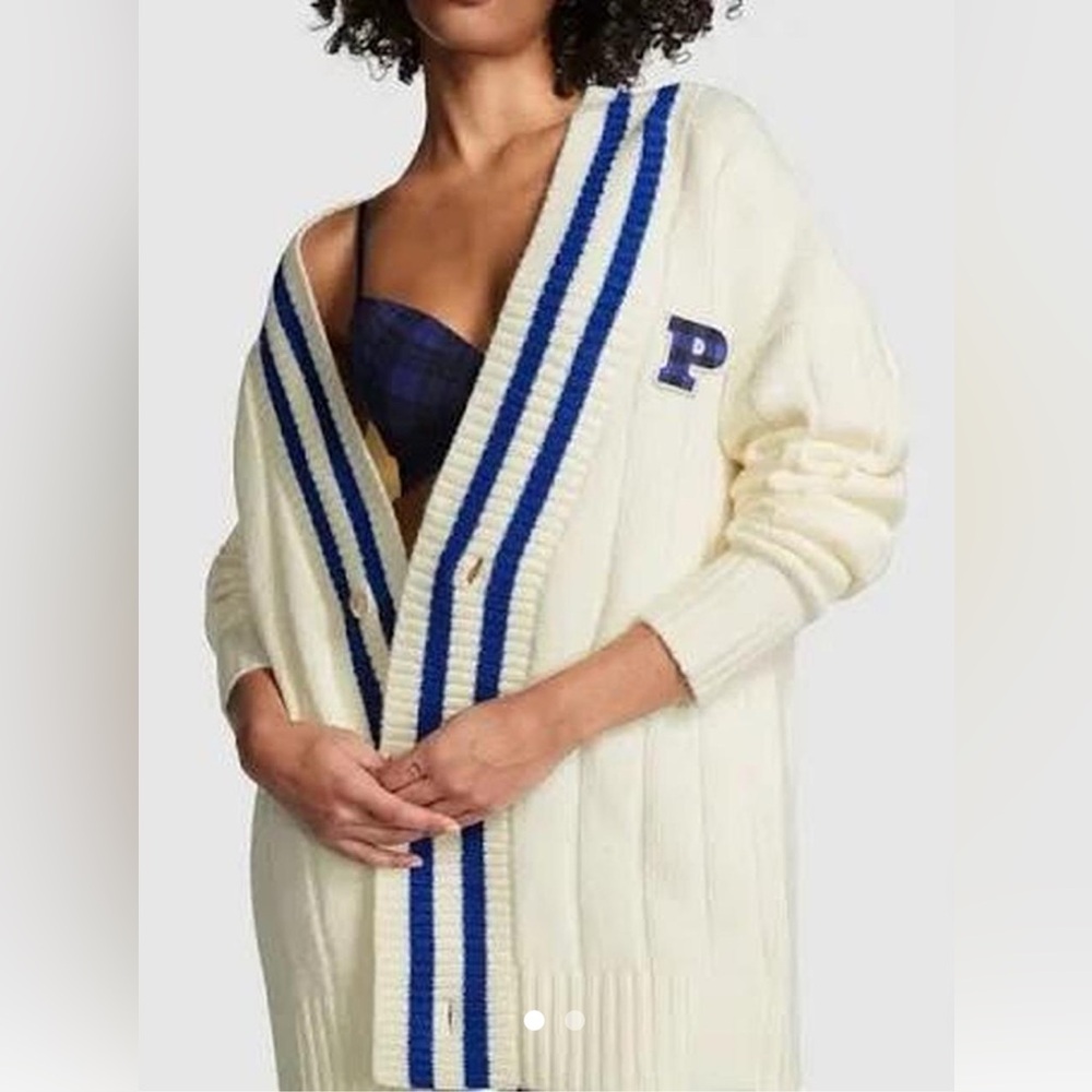 Victoria Secret PINK varsity cardigan ,size XS